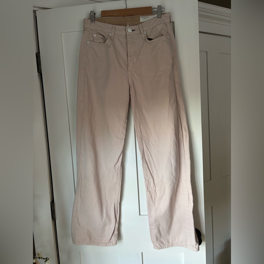 Rag & Bone Blush Wide-Leg Jeans